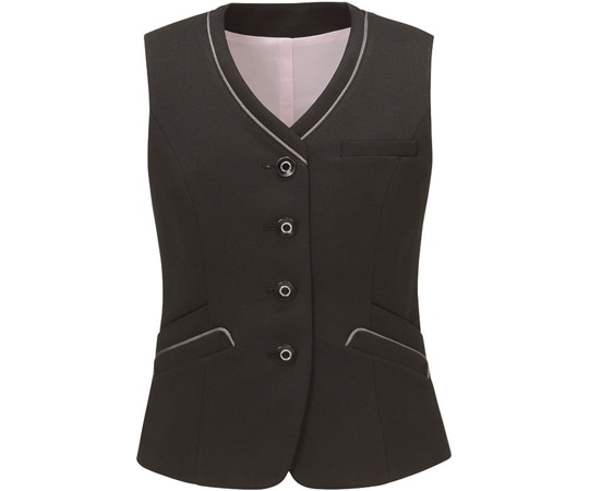 カーシーカシマ ENJOY ベスト BEST SUPPORT KNIT ブラック 15号 EAV856 1枚（ご注文単位1枚）【直送品】