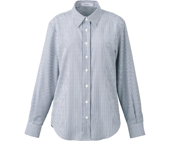 カーシーカシマ ENJOY シャツブラウス FINE SAROU TWILL ネイビー 7号 EWB804 1枚（ご注文単位1枚）【直送品】