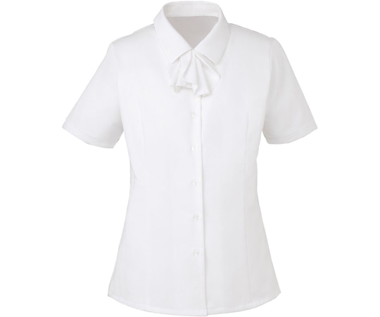 カーシーカシマ ENJOY 半袖ブラウス AIR CON PIQUE ホワイト 17号 ESB444 1枚（ご注文単位1枚）【直送品】