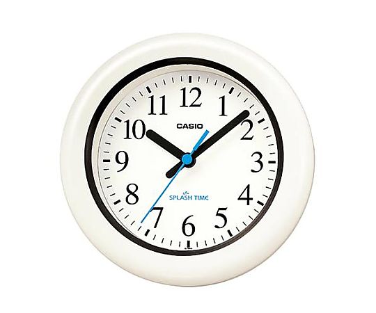 エスコ φ173mm 掛・置兼用時計(防湿・防塵/白) EA798CB-52 1個(ご注文単位1個)【直送品】
