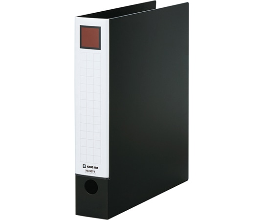 キングジム レバーリングファイル 黒 6674 1冊(ご注文単位1冊)【直送品】