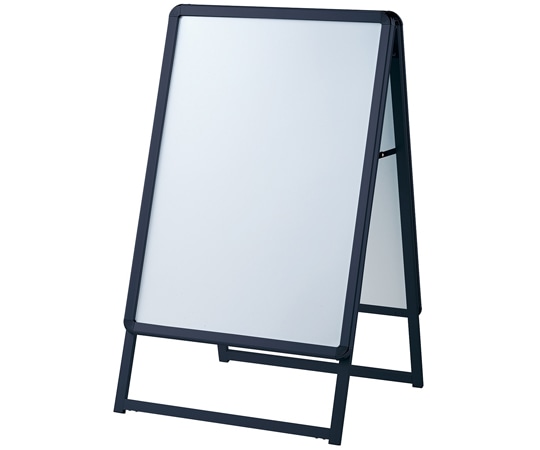 ストア・エキスプレス フロントオープンポスタースタンド(両面仕様)A1 ブラック 61-799-90-3 1台（ご注文単位1台）【直送品】