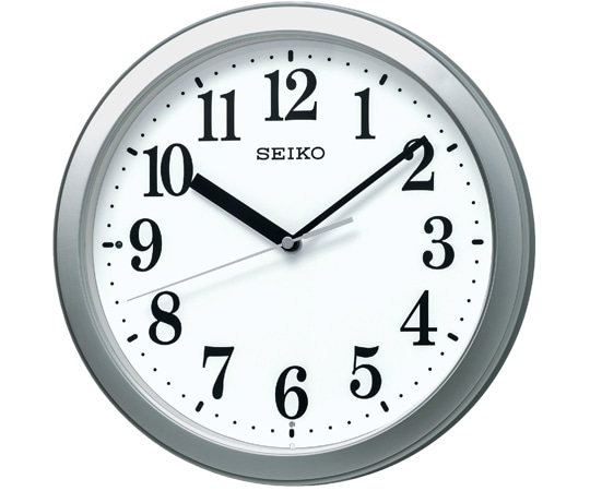 セイコー 電波掛時計 φ280×46mm 銀色 KX256S 1個(ご注文単位1個)【直送品】