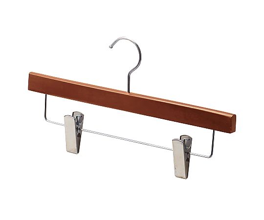 アズワン 木製ボトムハンガー ブラウン 下型クリップ付W36cm(メープル)60本 61-799-23-2 1セット（ご注文単位1セット）【直送品】