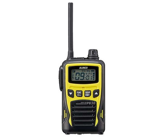 アルインコ 特定小電力トランシーバー 本体・イエロー DJ-PB20YA 1台(ご注文単位1台)【直送品】