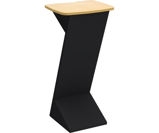 Y2K インフォメーションステージ 天板:ナチュラル/本体:ブラック 1台(ご注文単位1台)【直送品】