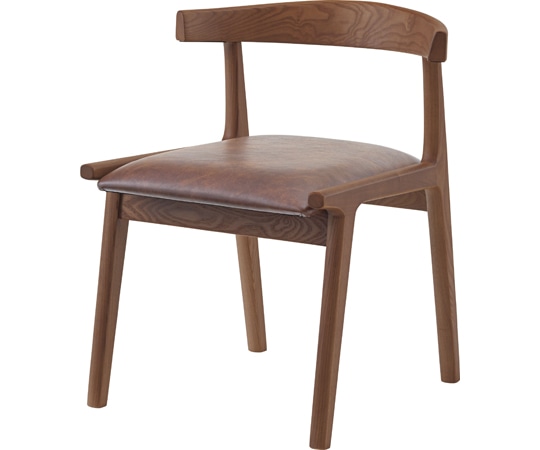 東谷 ヘンリー ダイニングチェア ブラウン HOC-541DBB 1個（ご注文単位1個）【直送品】