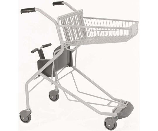 大和産業 ショッピングカート シルバーメタリック W536×D784×H918mm SV572-C100 1台（ご注文単位1台）【直送品】