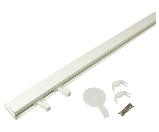 ハイロジック 角型フックレールセット ホワイト 50cm 石膏ボード 58065 1個(ご注文単位1個)【直送品】