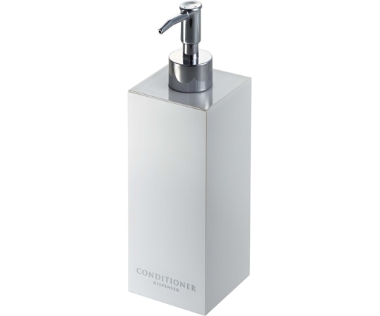 山崎実業 ツーウェイディスペンサー ミスト スクエア コンディショナー ホワイト 7893 1個（ご注文単位1個）【直送品】