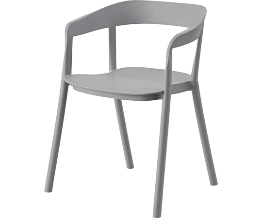 東谷 アームチェア グレー CL-504GY 1個（ご注文単位1個）【直送品】