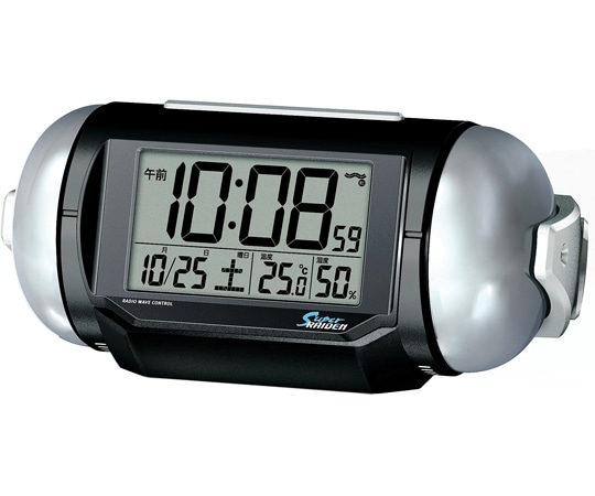 セイコー 大音量電波目覚まし時計 98×222×125mm 黒 NR523K 1個(ご注文単位1個)【直送品】