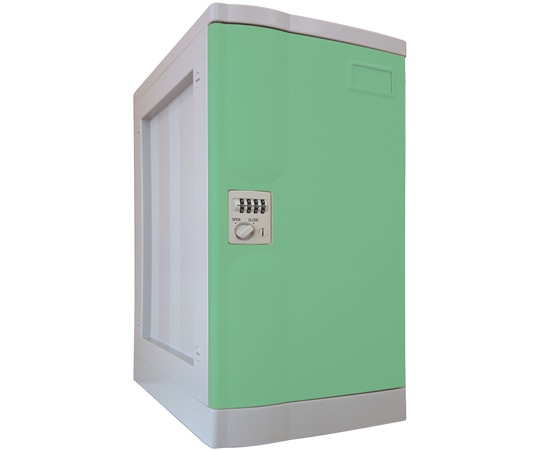 宮成製作所 プラボックス Lサイズ ダイヤル錠 グリーン ベース付 PB-DLG1 1台(ご注文単位1台)【直送品】