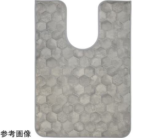 三愛繊維 拭けるマットシリーズ ハニカムストーン トイレマット 800×1150mm(耳長) 1個(ご注文単位1個)【直送品】