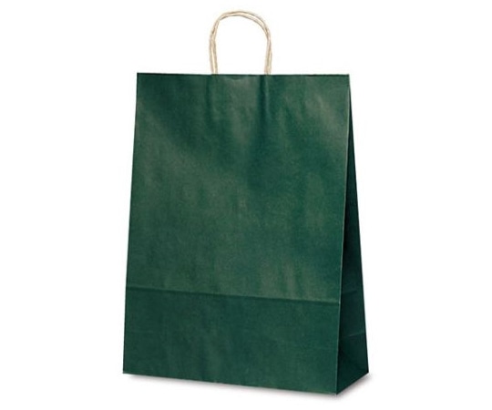 ベルベ 紙袋 自動紐手提袋 T-12 カラー(緑) 200枚 1448 1ケース（ご注文単位1ケース）【直送品】