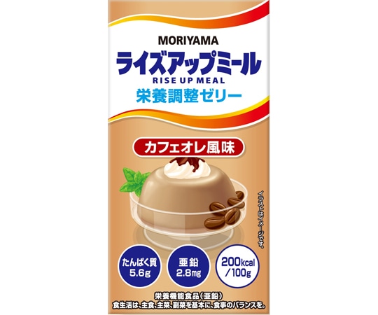 守山乳業 ライズアップミール 栄養調整ゼリー カフェオレ風味 535g 12本入  1ケース（ご注文単位1ケース）【直送品】