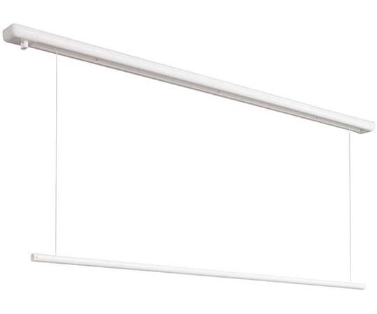 川口技研 ホスクリーン 天井付け室内物干し金物 昇降式 ホワイト URM-L-W 1台（ご注文単位1台）【直送品】