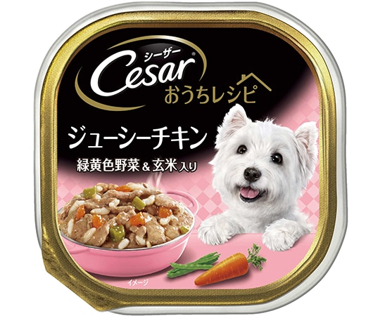マースジャパンリミテッド シーザー おうちレシピ ジューシーチキン 緑黄色野菜&玄米入り 100g CEH4 1個（ご注文単位1個）【直送品】