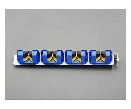 エスコ [EA976AY-1,-6用] モップハンガー(4連) EA976AY-11 1個(ご注文単位1個)【直送品】