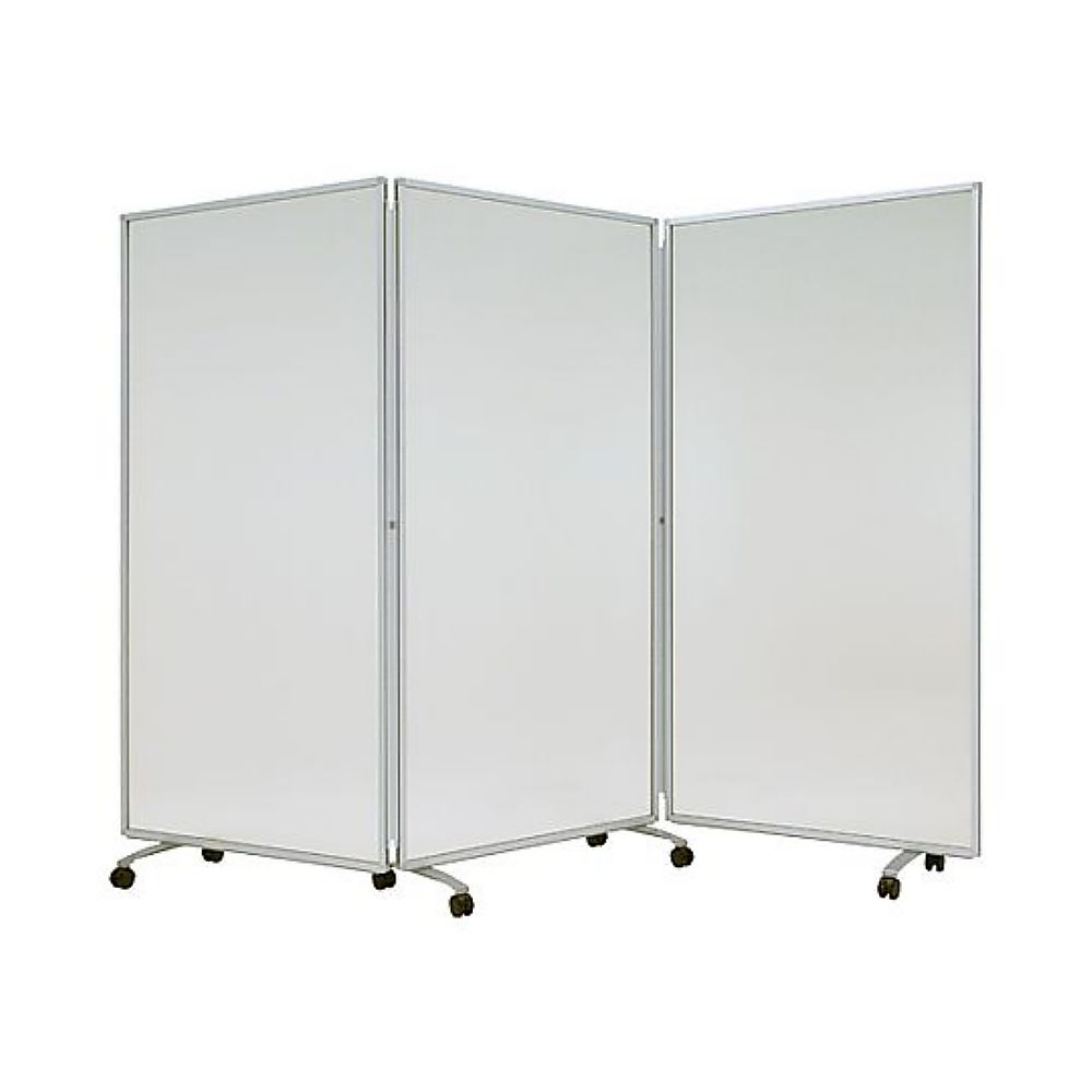 カグクロ ポリカ三つ折衝立 W2700×D400×H1800mm OP2718 1台(ご注文単位1台)【直送品】