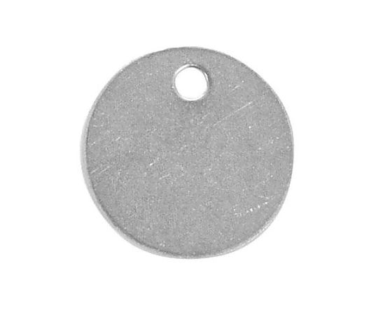 エスコ 28mm    タグブランク(ステンレス 丸/10枚) EA591HG-22 1PACK(ご注文単位1PACK)【直送品】