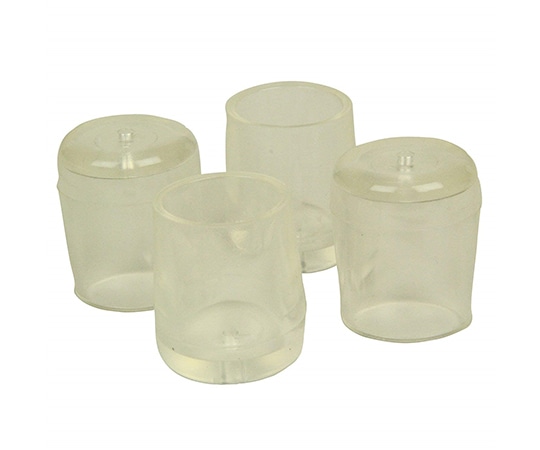 ツチノ クリアー パイプ脚キャップ 21mm 51-134 1パック(ご注文単位1パック)【直送品】