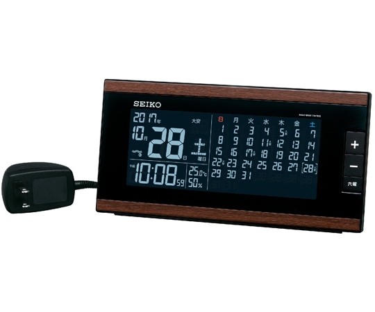 セイコー 交流式電波デジタル時計 114×230×48mm DL212B 1個(ご注文単位1個)【直送品】