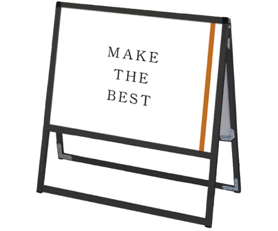 常磐精工 ブラックバリウススタンド看板 B2横両面 BVASKAC-B2YR 1個（ご注文単位1個）【直送品】