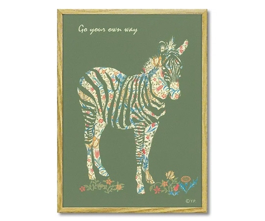 ユーパワー アニマルシルエット アート｢ゼブラS｣ YP-02414 1個（ご注文単位1個）【直送品】