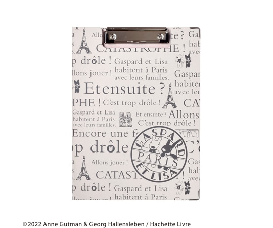 セントレディス リサとガスパール クリップボード PARIS ベージュ ST-ZG0013 1個(ご注文単位1個)【直送品】