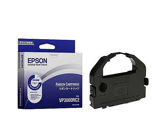 エプソン リボンカートリッジ VP3000RC2(BM-2000等用/ブラック) VP3000RC2 1個(ご注文単位1個)【直送品】