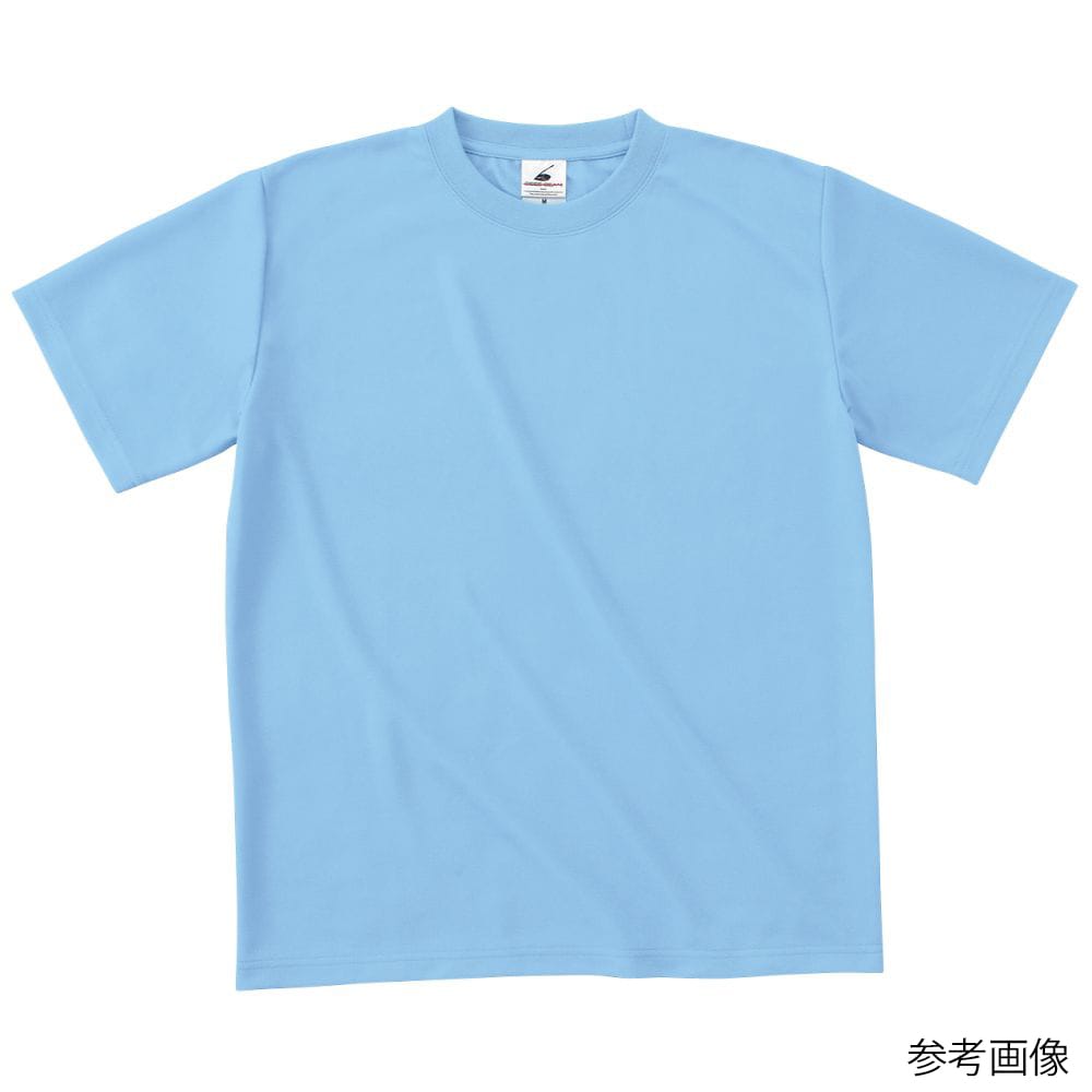 フェリック ファイバードライTシャツ サックス M POT104-M 1枚（ご注文単位1枚）【直送品】