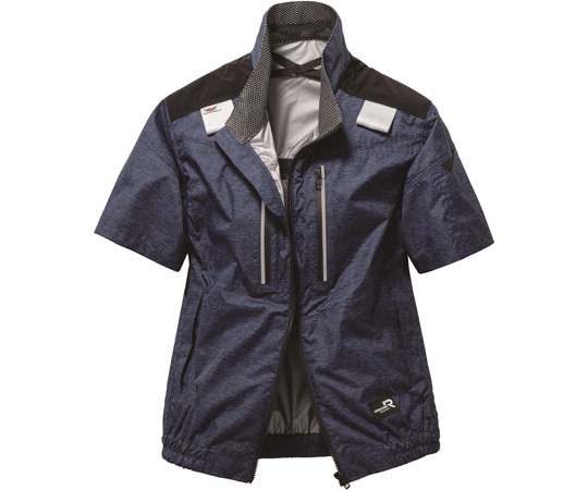 日新被服 半袖ブルゾン サイズ:LL 胸囲(cm):124 着丈(cm):70 TRA1451-223-LL モクネイビー 1個(ご注文単位1個)【直送品】