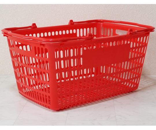 大和産業 買い物かご レッド 5個入 SL-20 1セット（ご注文単位1セット）【直送品】