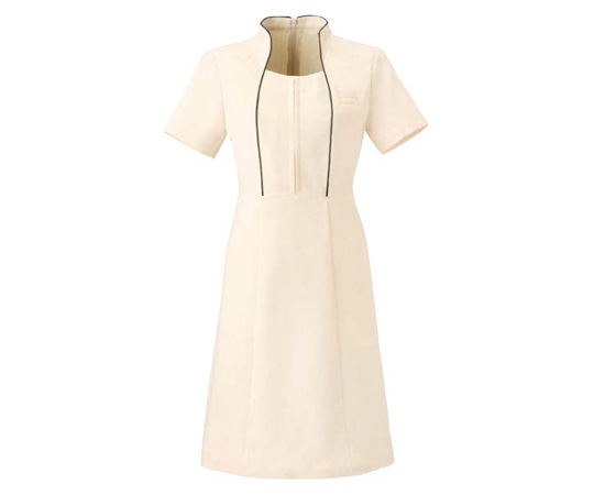 Calala(キャララ) ワンピース クリーム 13号 フルダルSTツイル 袖丈21cm CL-0181 1着（ご注文単位1着）【直送品】