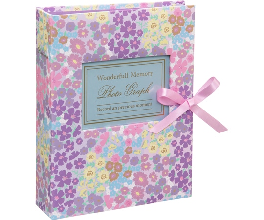 セキセイ アルバム ミックスフラワーパープル XP-3341-00 1冊(ご注文単位1冊)【直送品】