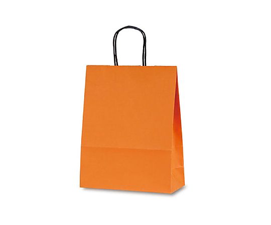 ベルベ 紙袋 自動紐手提袋 T-X カラー(オレンジ) 200枚 1594 1ケース（ご注文単位1ケース）【直送品】