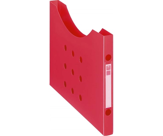 ライオン事務器 ボックスファイル<noile> レッド BF-12N 1冊(ご注文単位1冊)【直送品】