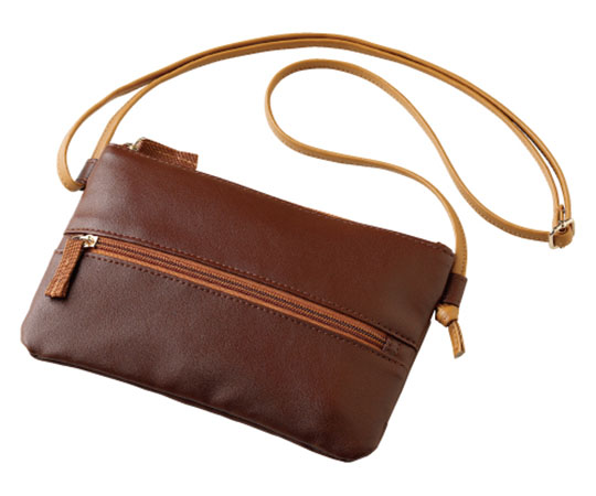 グリム らくらくお財布ポーチ ブラウン 1個(ご注文単位1個)【直送品】