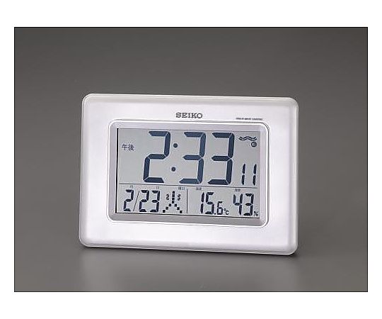 エスコ 170x250x82mm [電波] 掛・置兼用時計 EA798CS-40A 1個(ご注文単位1個)【直送品】