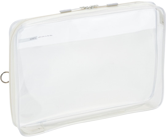 LIHITLAB SOERU クリヤーボックスケース A4 乳白 F8201-1 1個(ご注文単位1個)【直送品】