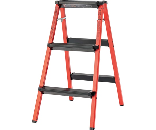 東谷 ステップスツール3段 レッド PC-703RD 1個（ご注文単位1個）【直送品】