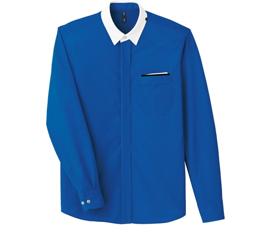 カーシーカシマ CAREAN 長袖ニットシャツ ブルー M CWY151 1枚（ご注文単位1枚）【直送品】