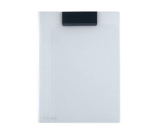 エスコ 320x237x6mm/A4 クリップファイル(マグネット/クリア) EA762DA-52 1冊(ご注文単位1冊)【直送品】