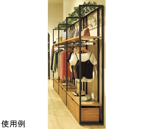 アズワン UR壁面オープンタイプ W90×H210 ブラック 3連結セット 61-760-77-1 1セット（ご注文単位1セット）【直送品】