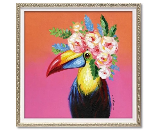 ユーパワー オイル ペイント アート｢トロピカルフラワー(Sサイズ)｣ OP-07066 1個（ご注文単位1個）【直送品】