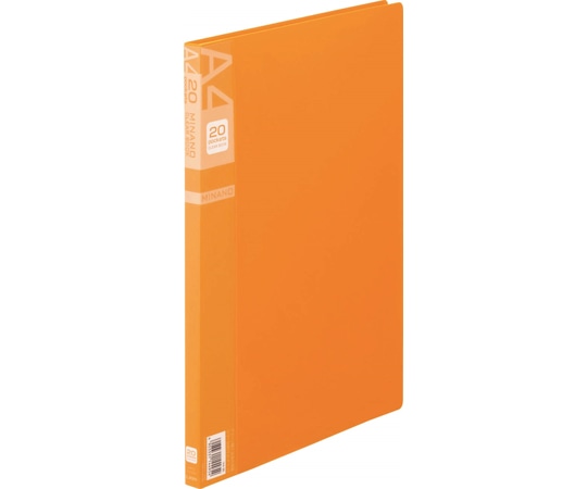 ライオン事務器 クリアーブック ミナノ オレンジ CR-20M 1冊(ご注文単位1冊)【直送品】