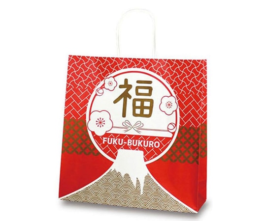 ベルベ 紙袋 自動紐手提袋 T-6 Mt.福 200枚 1604 1ケース（ご注文単位1ケース）【直送品】