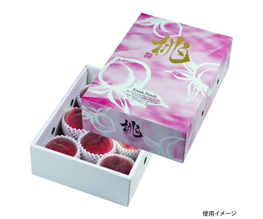 ヤマニパッケージ 青果用贈答箱 桃だより 3kg 40枚 L-2339 1ケース（ご注文単位1ケース）【直送品】