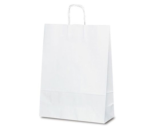 ベルベ 紙袋 自動紐手提袋 T-12 白無地 200枚 1498 1ケース（ご注文単位1ケース）【直送品】